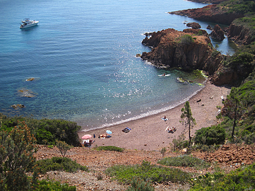 Pocket beach, Estérel
